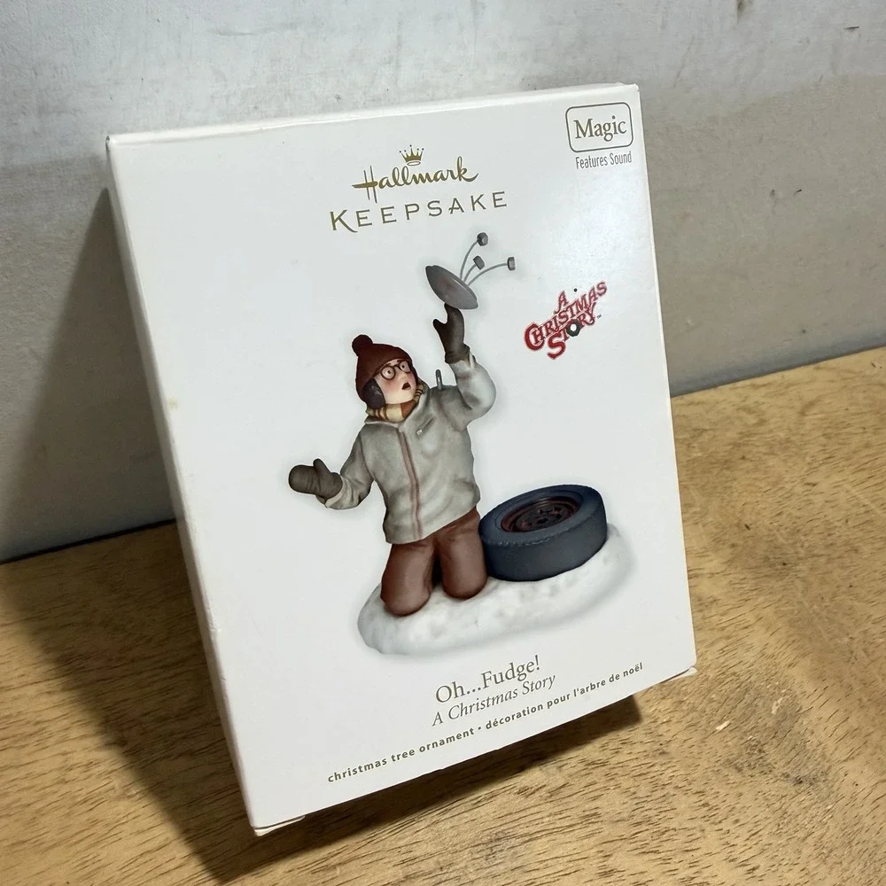 Hallmark A Christmas Story Oh Fudge Ralphie Sound Ornament 2011 QXI2827